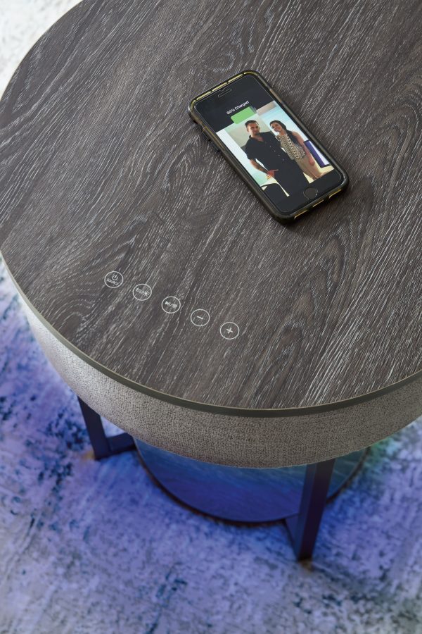 Sethlen - Gray   Black - Accent Table Online Hot Sale