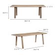 Malibu - Dining Table - White Oak Online Sale