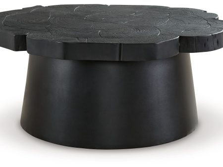 Wimbell - Black - Round Cocktail Table For Sale