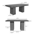 Aurelius - 2 Outdoor Dining Table - Cement Sale