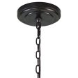 Marlow - 12 Light Circle Chandelier - Black For Sale