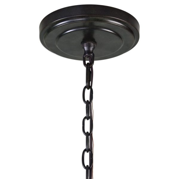 Marlow - 12 Light Circle Chandelier - Black For Sale