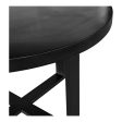 Jedrik - Round Outdoor Dining Table - Black on Sale