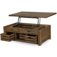 Stratton - Lift Top Storage Cocktail Table (With Casters) - Warm Nutmeg Fashion