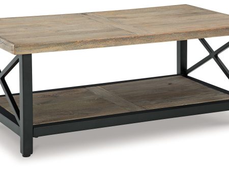 Bristenfort - Brown   Black - Rectangular Cocktail Table For Sale