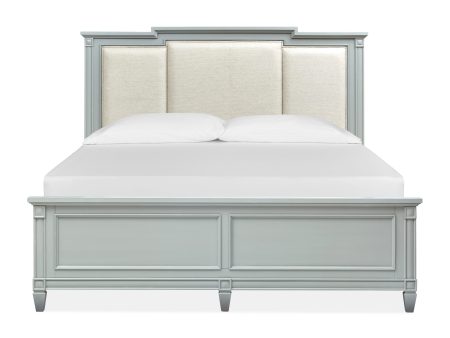 Glenbrook - Complete Panel Bed With Upholstered Headboard For Sale