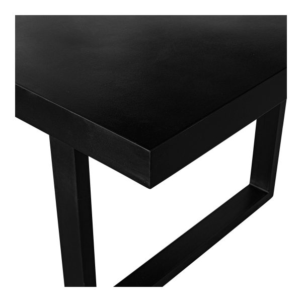 Jedrik - Outdoor Dining Table Large - Black - Concrete Online now