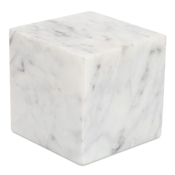 Cora - Cube Tabletop Accent - White Discount