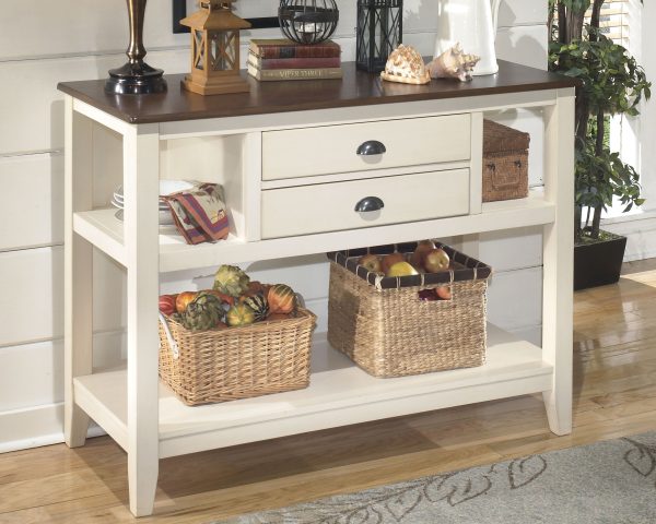 Whitesburg - Brown   Cottage White - Dining Room Server Sale