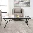 Alayna - Metal & Glass End Table - Black on Sale