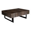 Tiburon - Storage Coffee Table - Dark Gray Brown For Sale