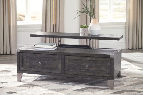 Todoe - Dark Gray - Lift Top Cocktail Table Hot on Sale