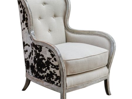 Chalina - High Back Armchair - White Online