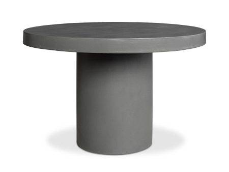 Cassius - Round Outdoor Dining Table - Cement Hot on Sale