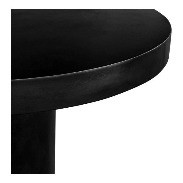 Cassius - Round Outdoor Dining Table - Black - Concrete on Sale