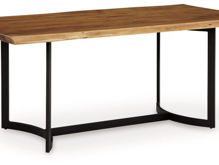 Fortmaine - Brown   Black - Rectangular Dining Room Table Online Sale