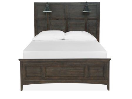 Westley Falls - Complete Lamp Panel Bed With Regular Rails For Cheap