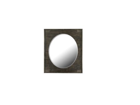 Abington - Portrait Oval Mirror - Weathered Charcoal Sale