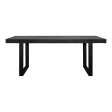 Jedrik - Outdoor Dining Table Large - Black - Concrete Online now