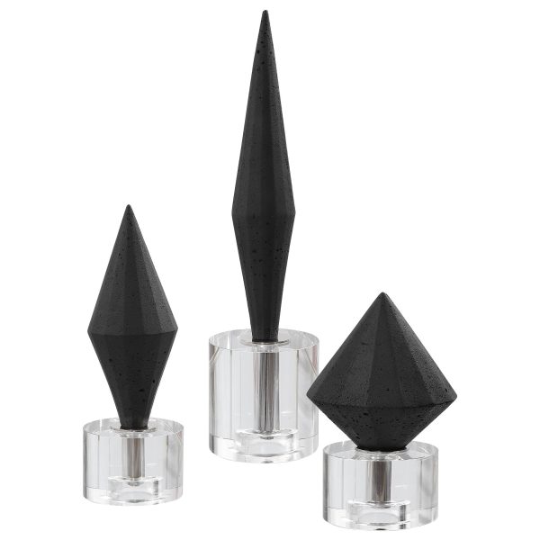 Alize - Sculptures (Set of 3) - Black on Sale