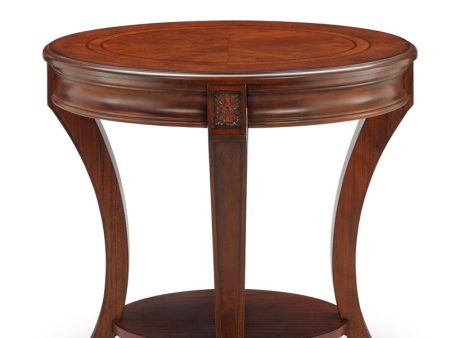 Winslet - Oval End Table - Cherry Discount