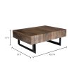 Tiburon - Storage Coffee Table - Dark Gray Brown For Sale