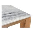 Angle - Marble Dining Table Rectangular Large - Natural Oak For Sale