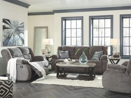 Tulen - Gray - 3 Pc. - Reclining Sofa, Reclining Loveseat, Rocker Recliner Online Sale