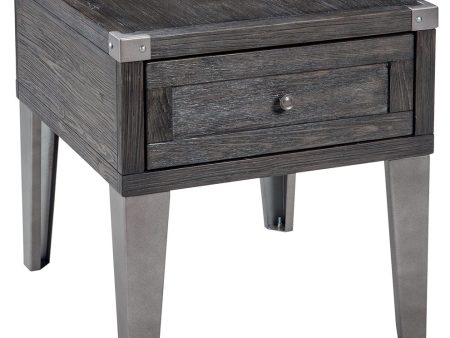 Todoe - Dark Gray - Rectangular End Table Hot on Sale