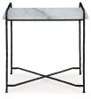 Ashber - White   Black - Accent Table Supply