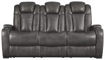 Turbulance - Quarry - PWR REC Sofa with ADJ Headrest Hot on Sale