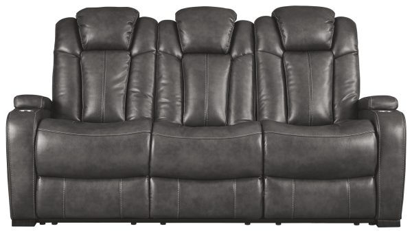 Turbulance - Quarry - PWR REC Sofa with ADJ Headrest Hot on Sale