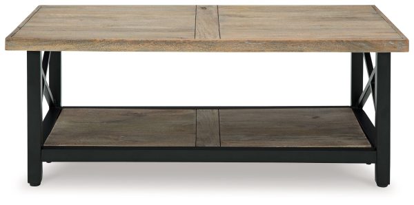 Bristenfort - Brown   Black - Rectangular Cocktail Table For Sale