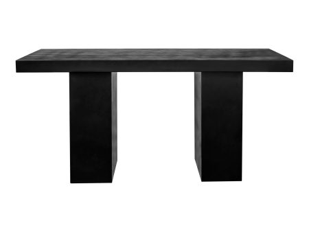 Aurelius - 2 Outdoor Dining Table - Black - Concrete Hot on Sale