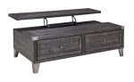 Todoe - Dark Gray - Lift Top Cocktail Table Hot on Sale