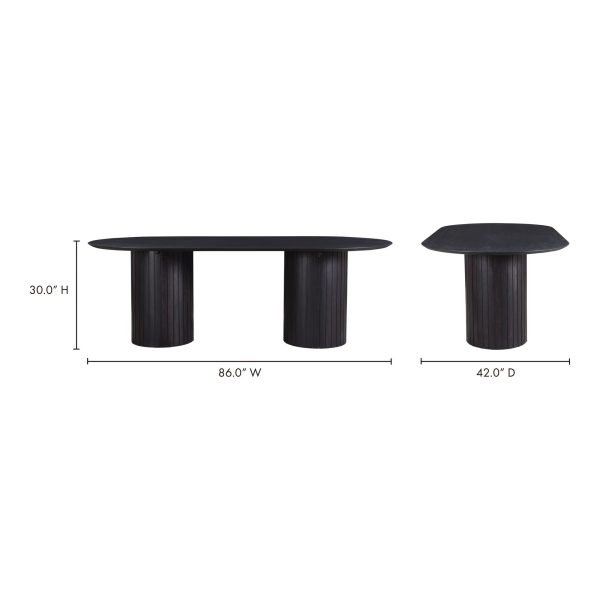 Povera - Dining Table - Black - Acacia Wood For Cheap