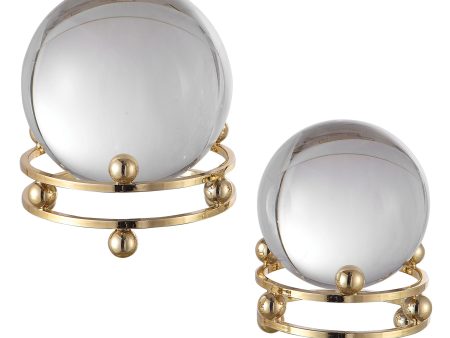 Alega - Spheres (Set of 2) - Gold Online Hot Sale