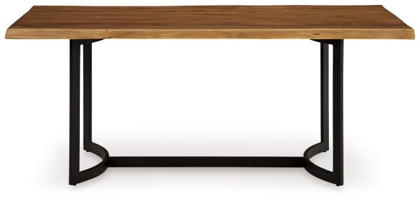 Fortmaine - Brown   Black - Rectangular Dining Room Table Online Sale