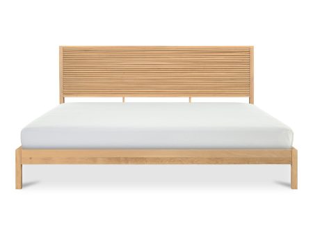 Teeda - King Bed - Light Brown Online Sale