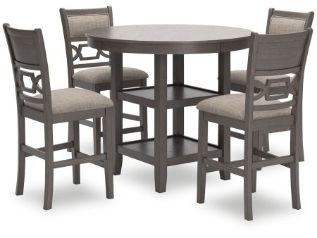 Wrenning - Gray - Drm Counter Table Set (Set of 5) Cheap