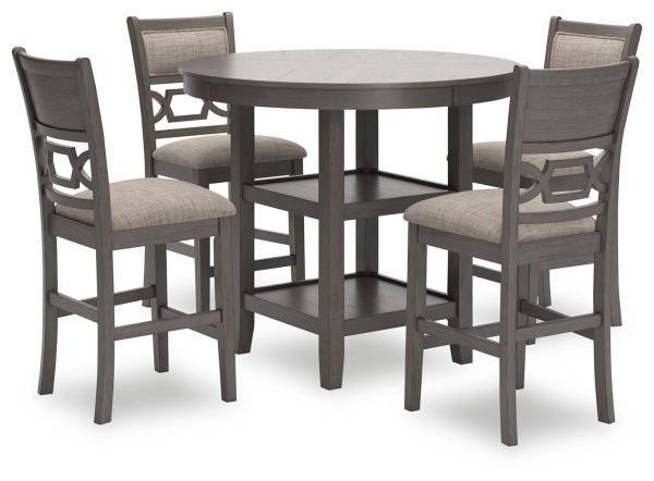 Wrenning - Gray - Drm Counter Table Set (Set of 5) Cheap