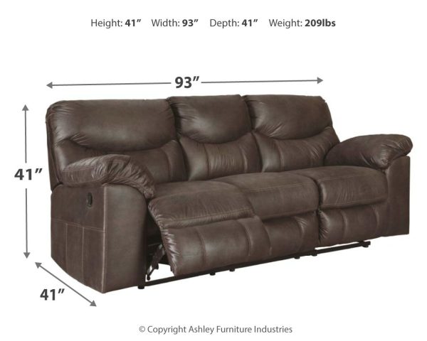 Boxberg - Teak - Reclining Sofa Fashion