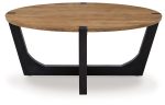 Hanneforth - Brown - Round Cocktail Table For Discount