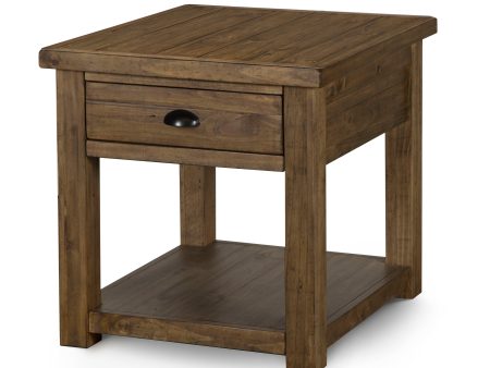 Stratton - Rectangular End Table - Warm Nutmeg Hot on Sale