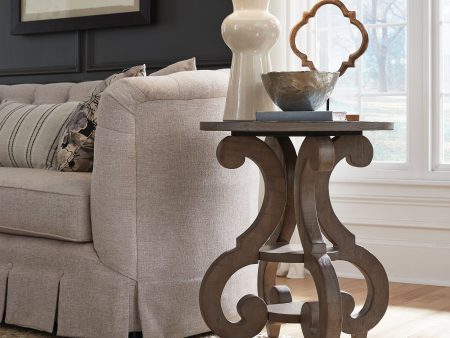 Tinley Park - Round Accent End Table - Dove Tail Grey Online Sale