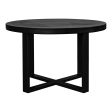 Jedrik - Round Outdoor Dining Table - Black on Sale