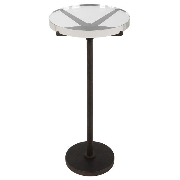 Forge - Industrial Accent Table - Black For Sale