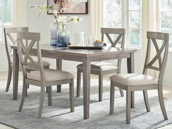 Parellen - Gray - Rectangular Dining Room Table Hot on Sale