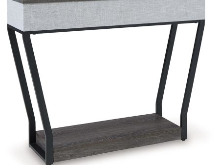 Sethlen - Gray   Black - Console Sofa Table For Discount