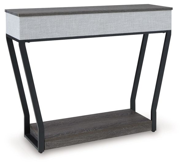 Sethlen - Gray   Black - Console Sofa Table For Discount